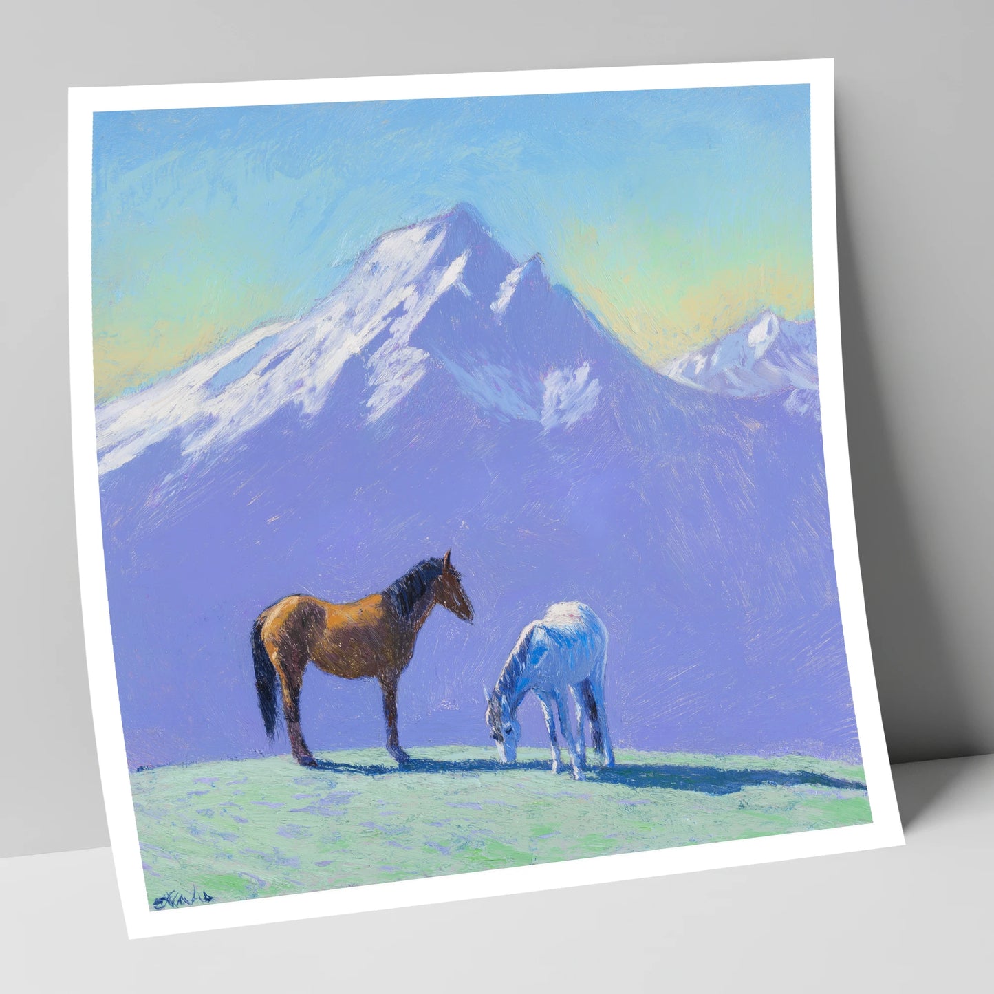 High Country Companions horse landscape art print