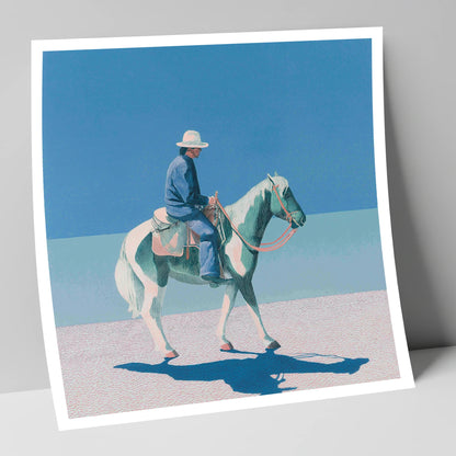 The Vast Horizon western horse art print