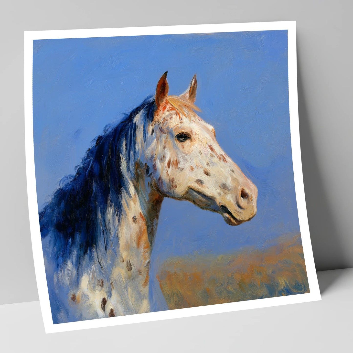 Azure Appaloosa Portrait horse breed art print