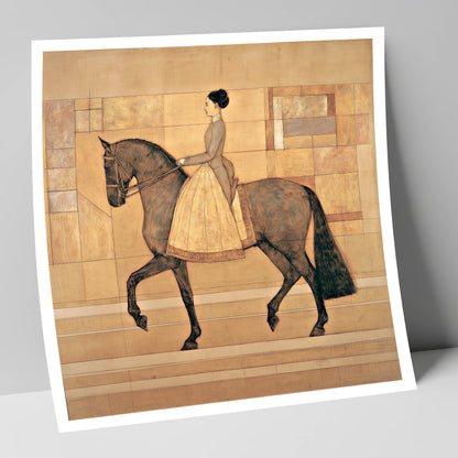 Golden Era Dressage dressage horse art print