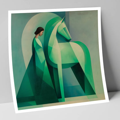 Facets of Connection horse & rider art print
