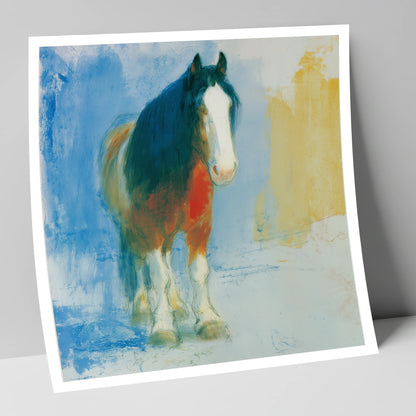 Ethereal Heavy Horse horse breed art print