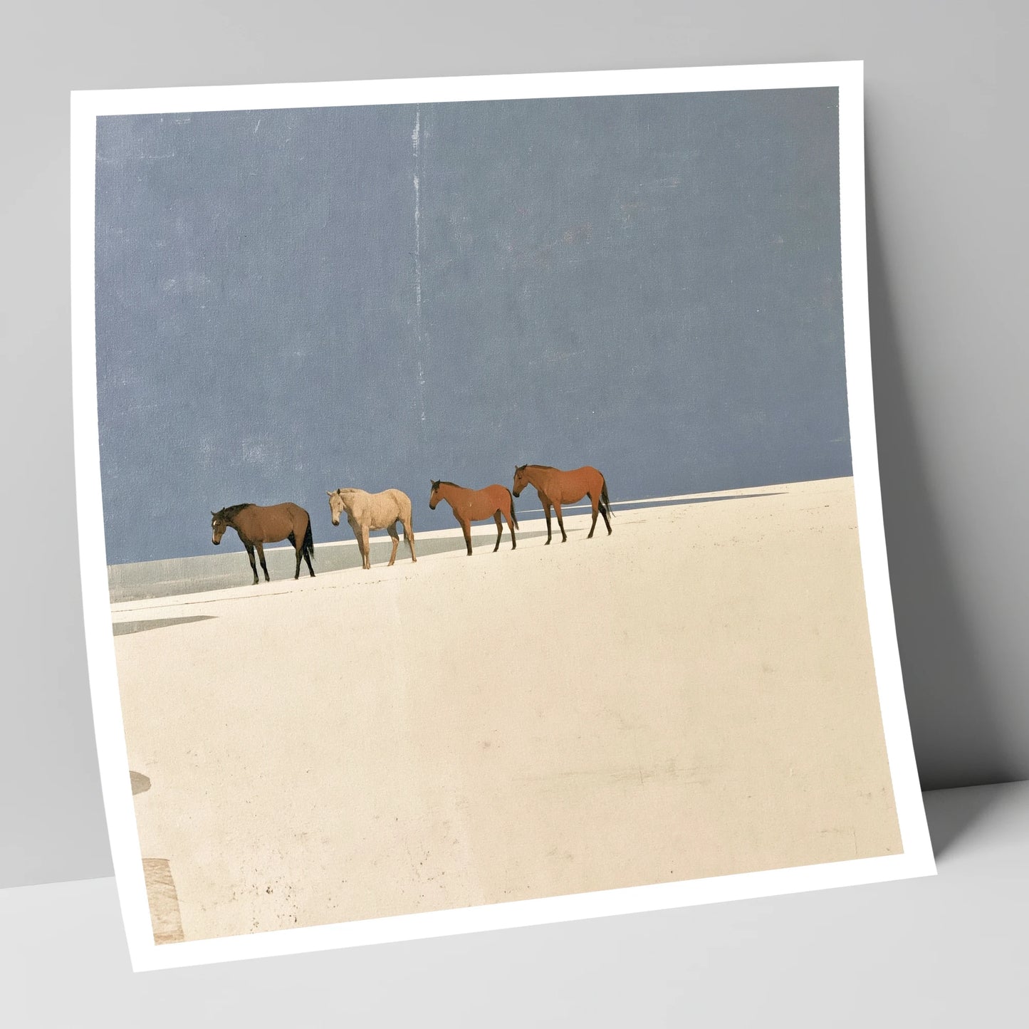 Stillness on the Horizon horse landscape art print
