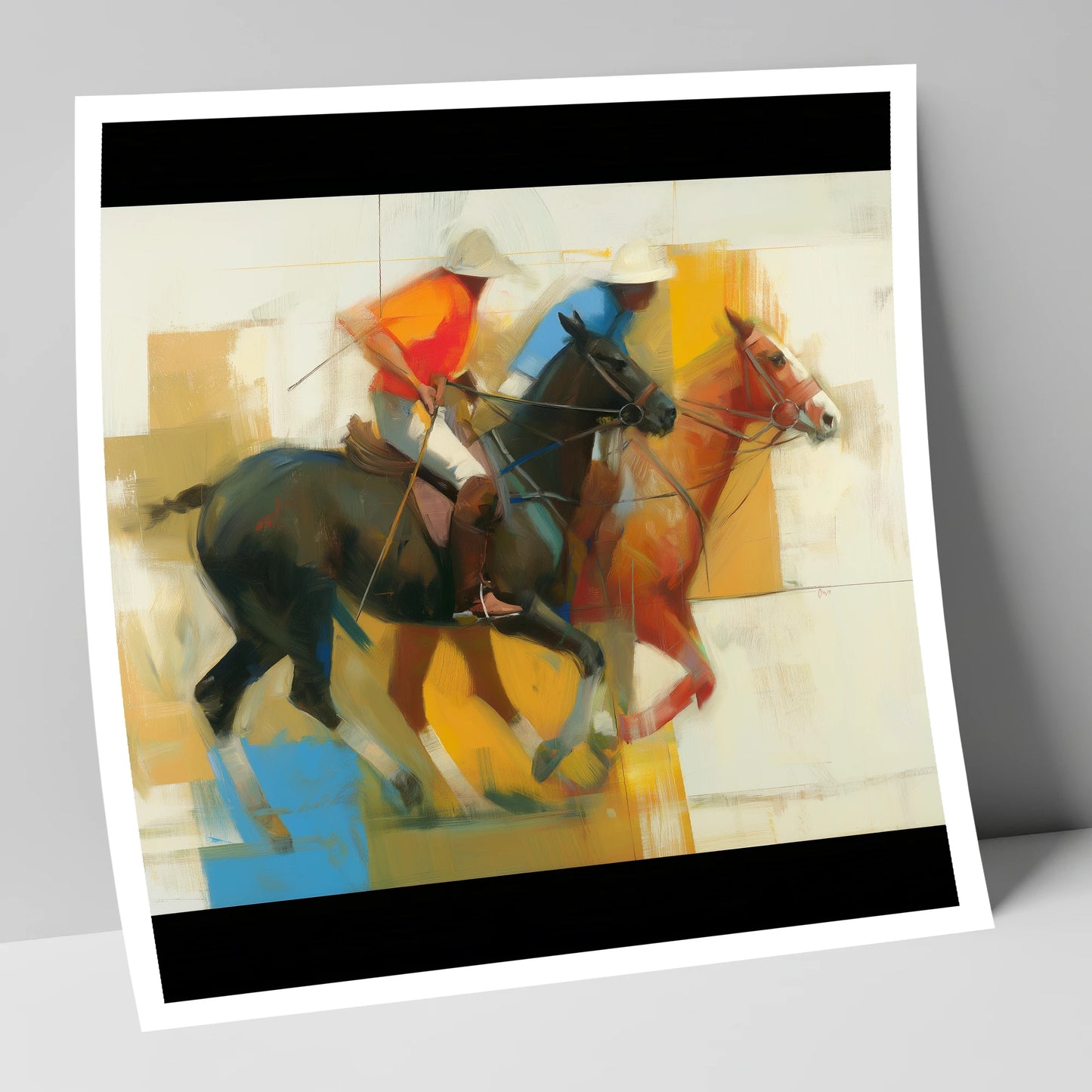 The Final Chukka polo horse art print