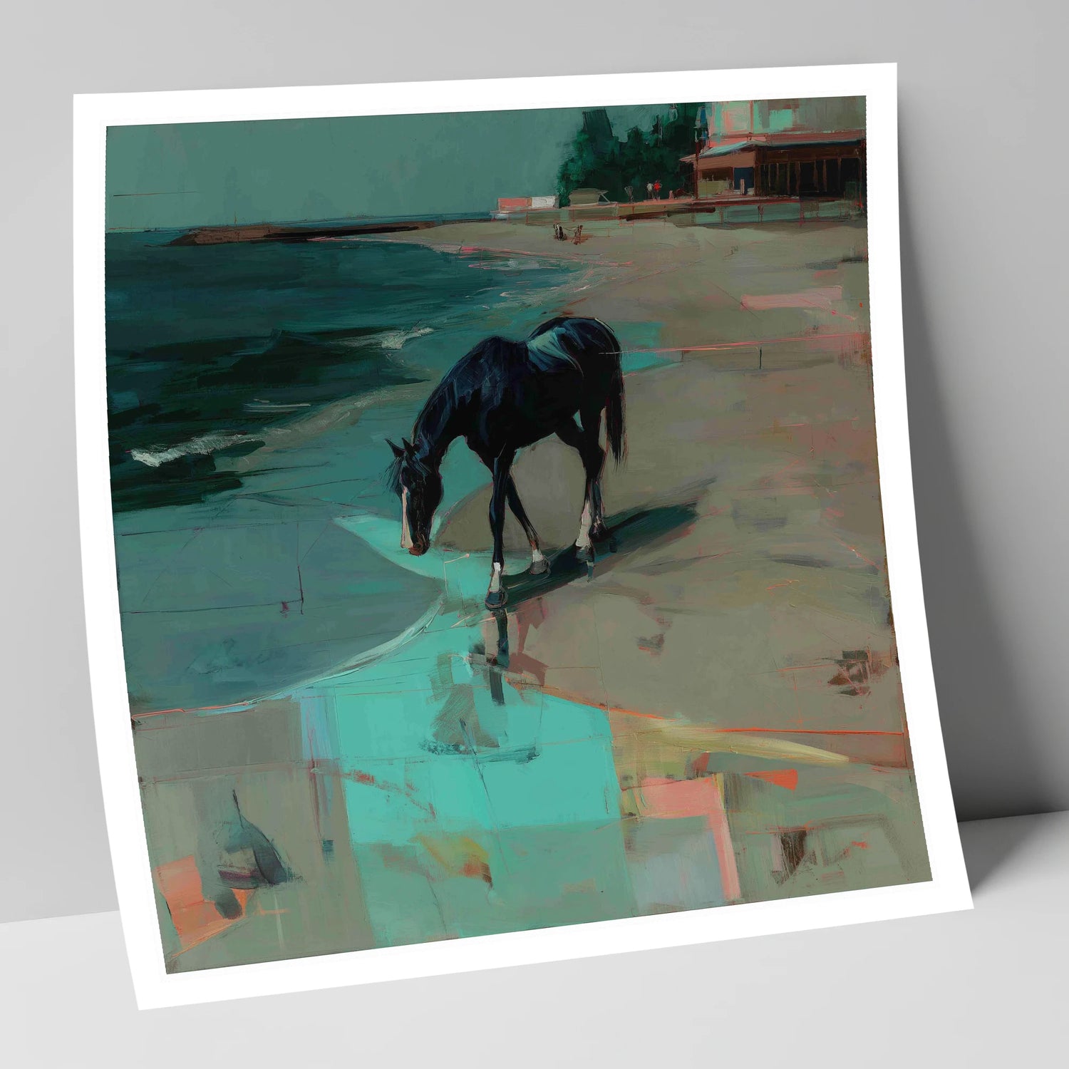 Coastal Solitude horse landscape art print
