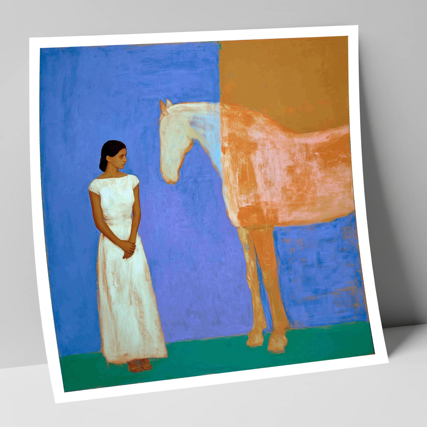 A Silent Understanding horse & rider art print
