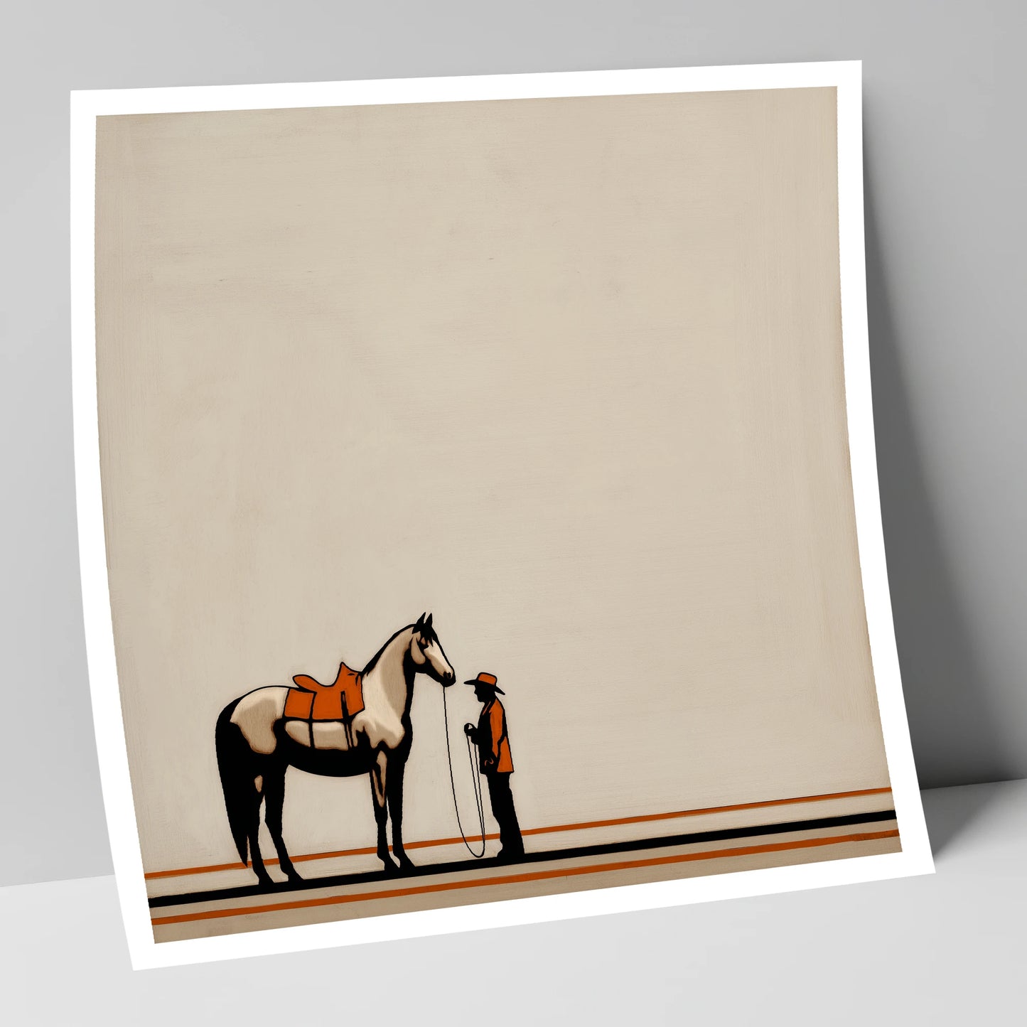 The Quiet Companion horse & rider art print