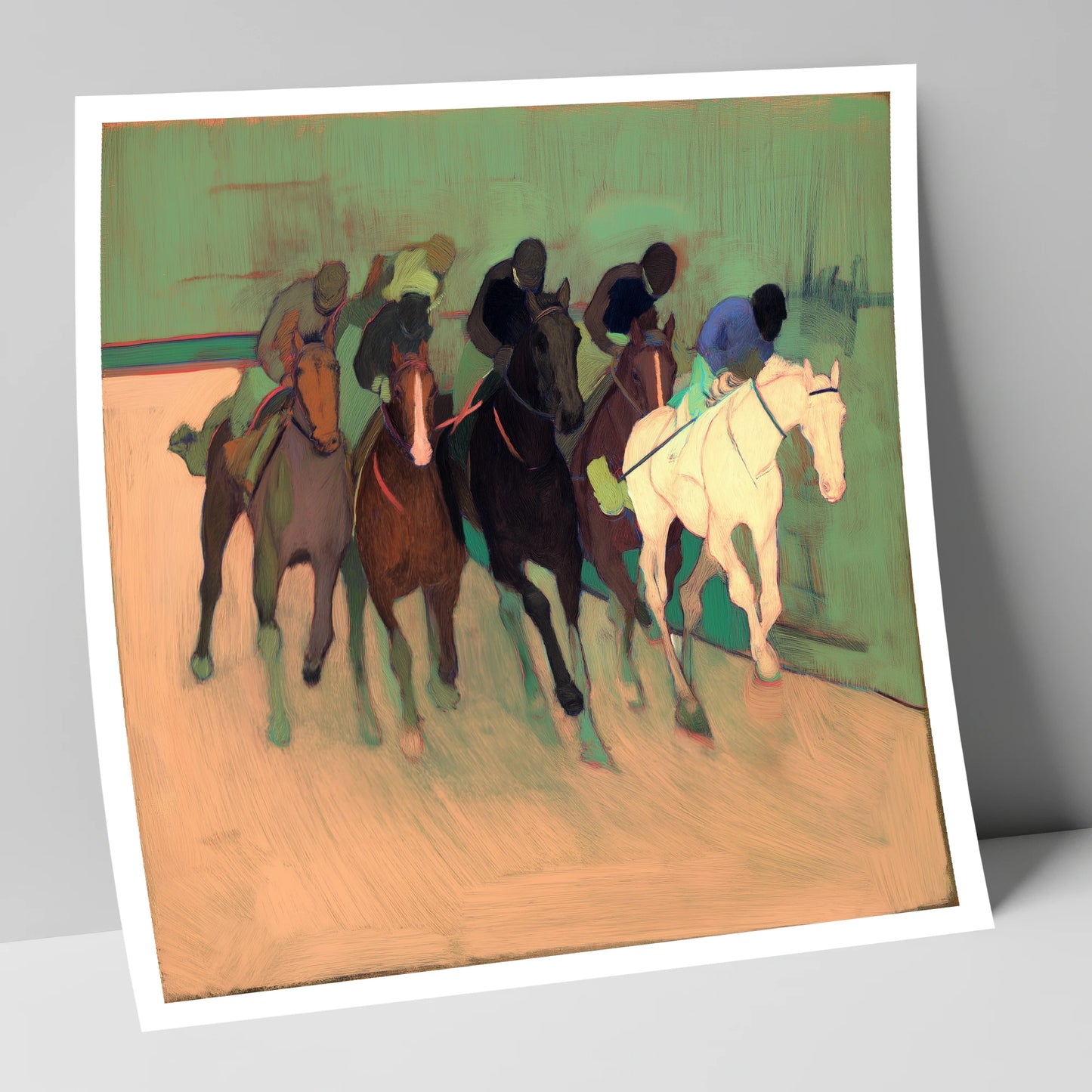 The Front Runners racing horse art print