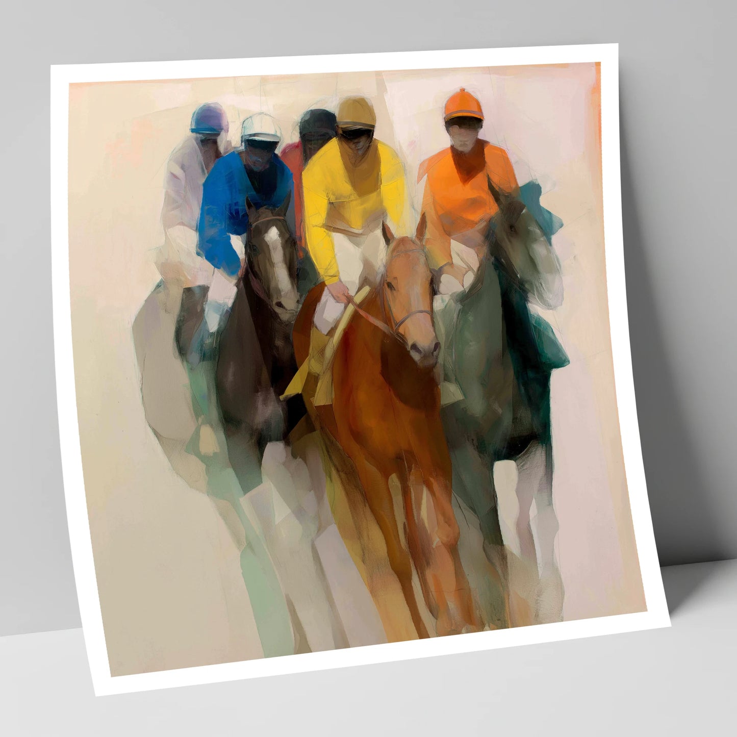 The Front Runners racing horse art print