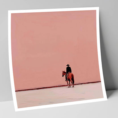 The Quiet Frontier western horse art print