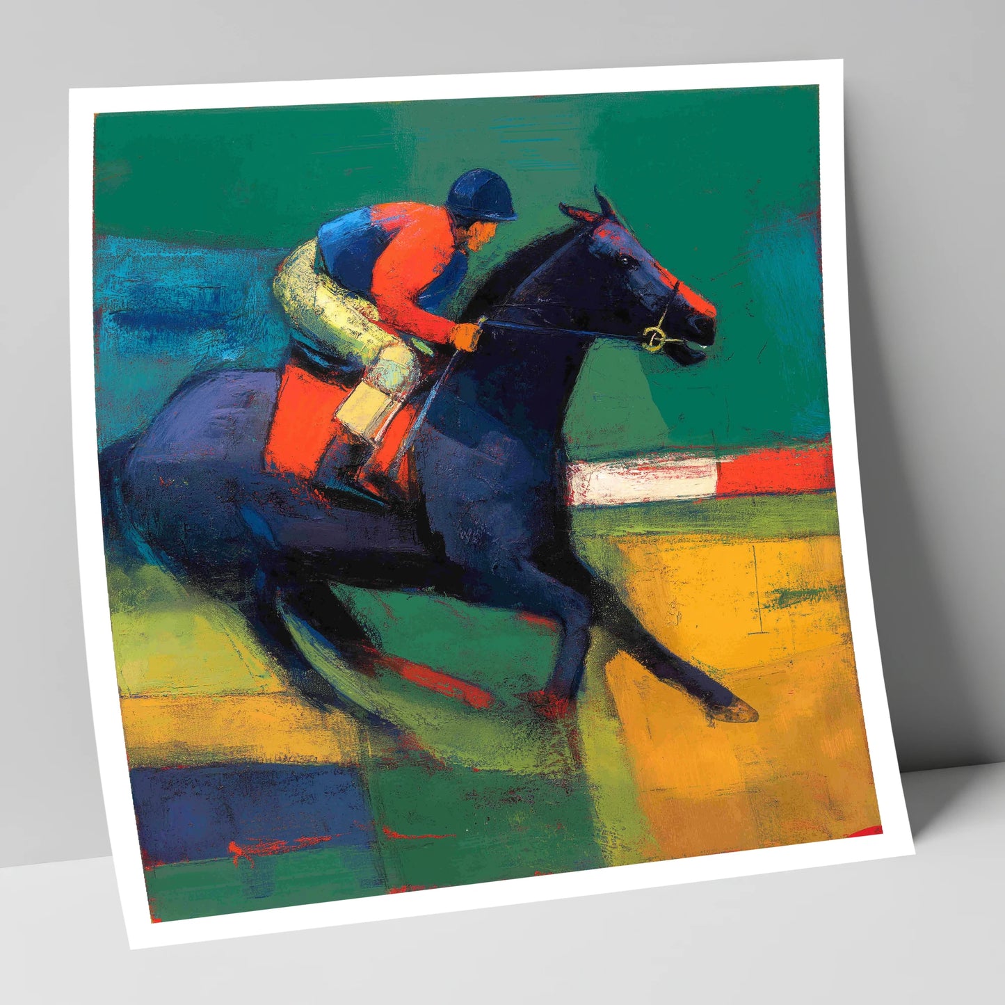 Thundering Colours racing horse art print