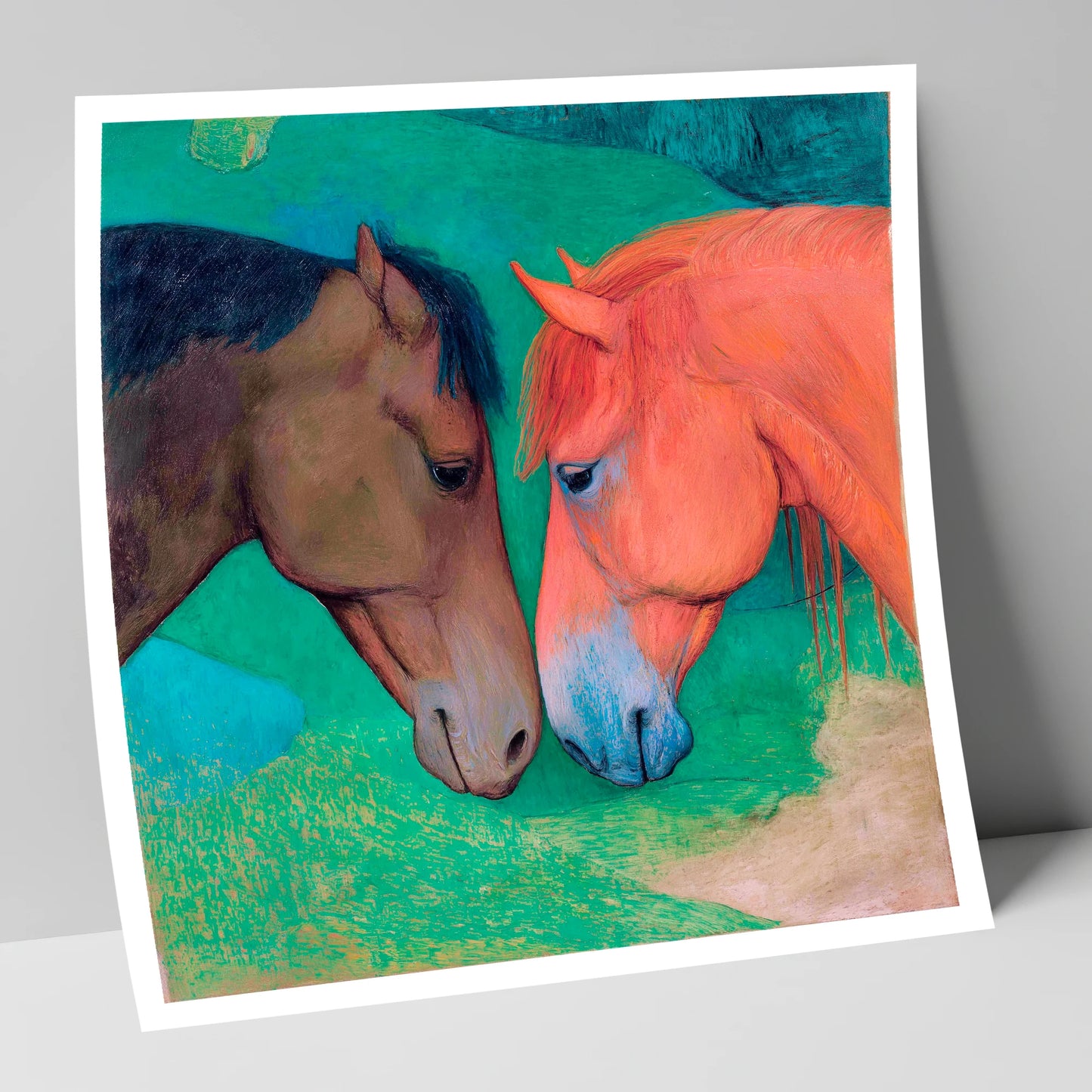 Gentle Companions horse portrait art print