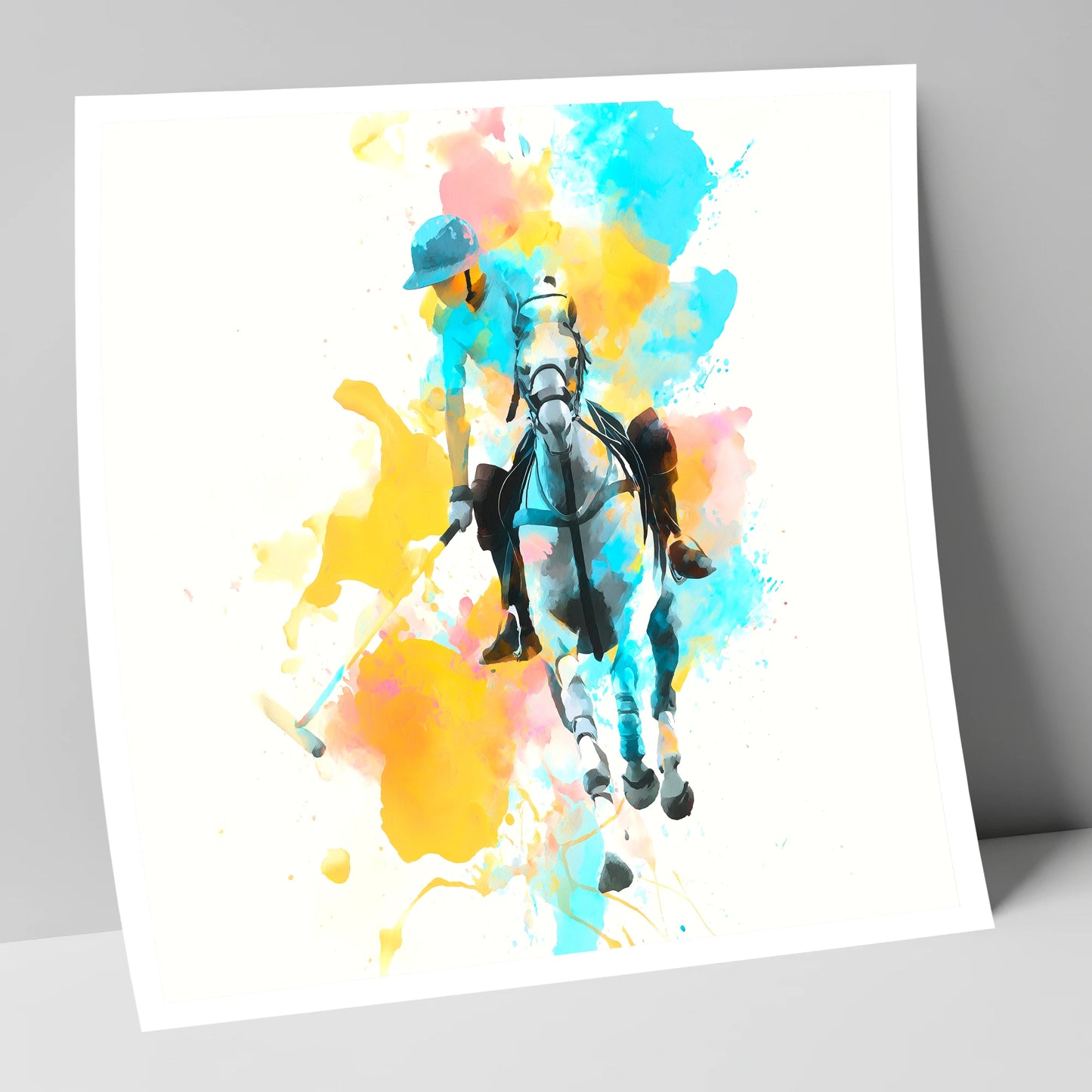 The Perfect Strike polo horse art print