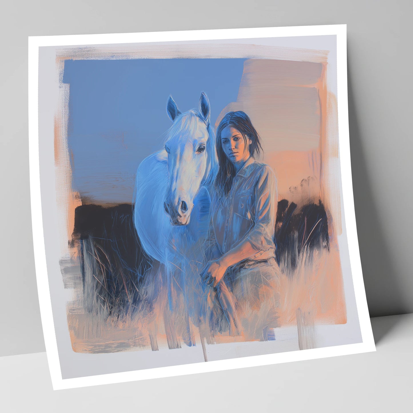 The Silent Connection horse & rider art print