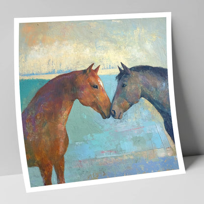 Kindred Spirits horse portrait art print