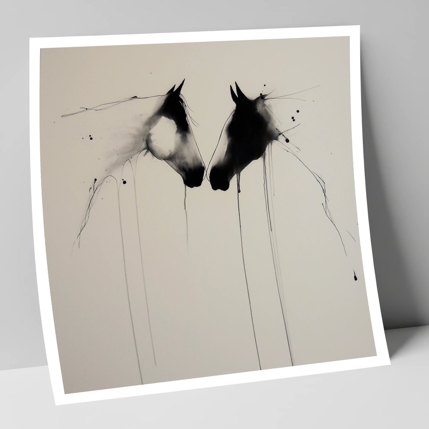 Ethereal Bond horse portrait art print