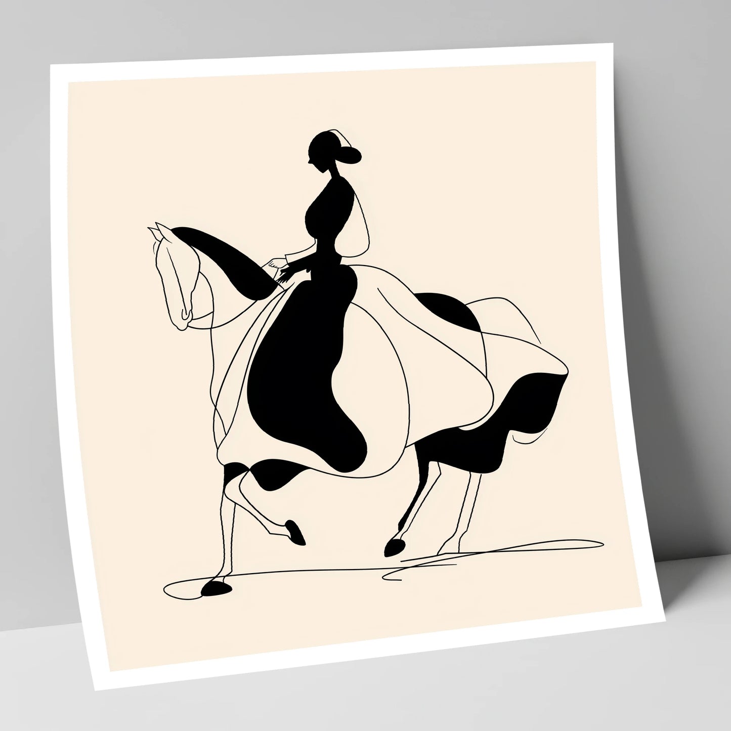 Fluid Elegance dressage horse art print