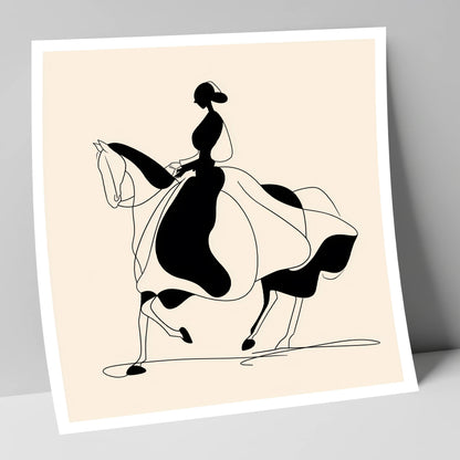 Fluid Elegance dressage horse art print