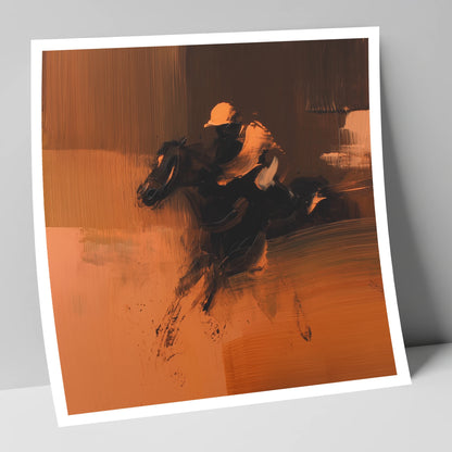 Amber Rush racing horse art print