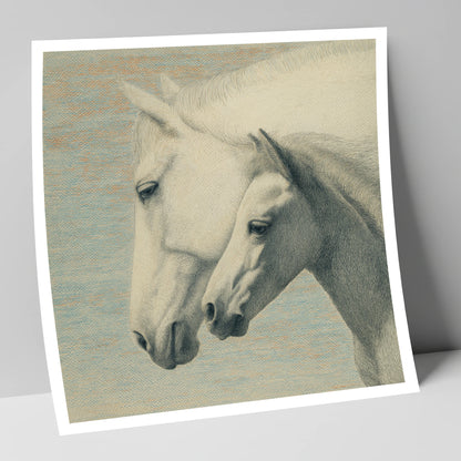 Timeless Companions mare & foal art print