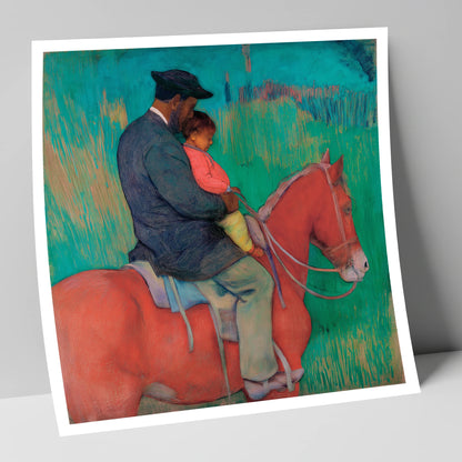 The Shared Ride horse & rider art print