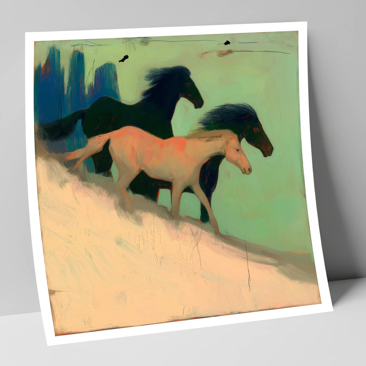 Shadows in the Sage wild horses art print