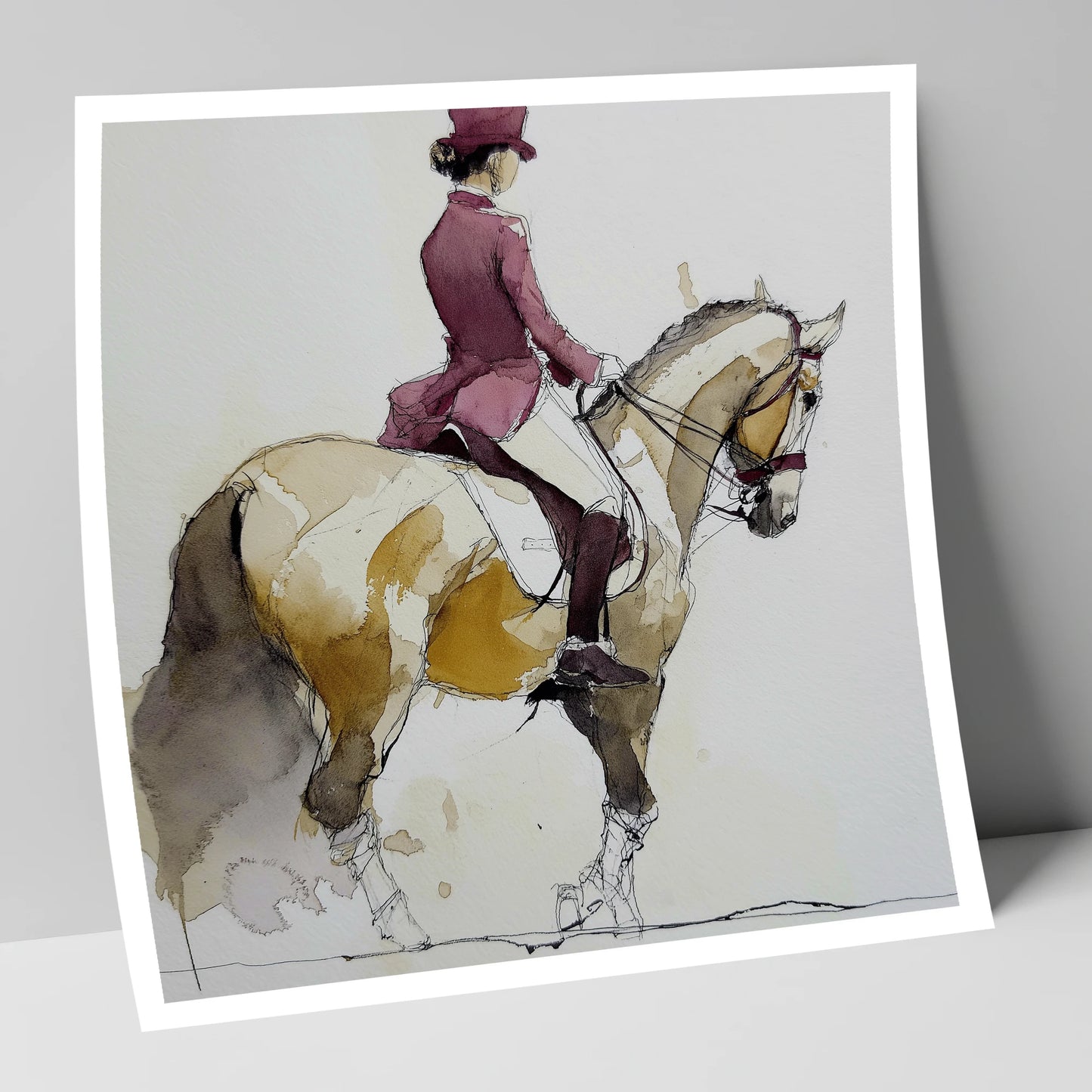 Classical Dressage Poise dressage horse art print