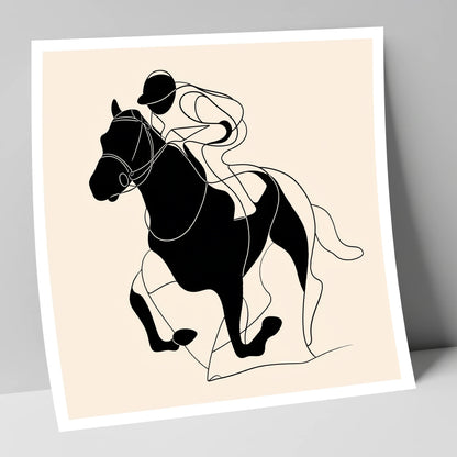 Fluid Racing Form racing horse art print