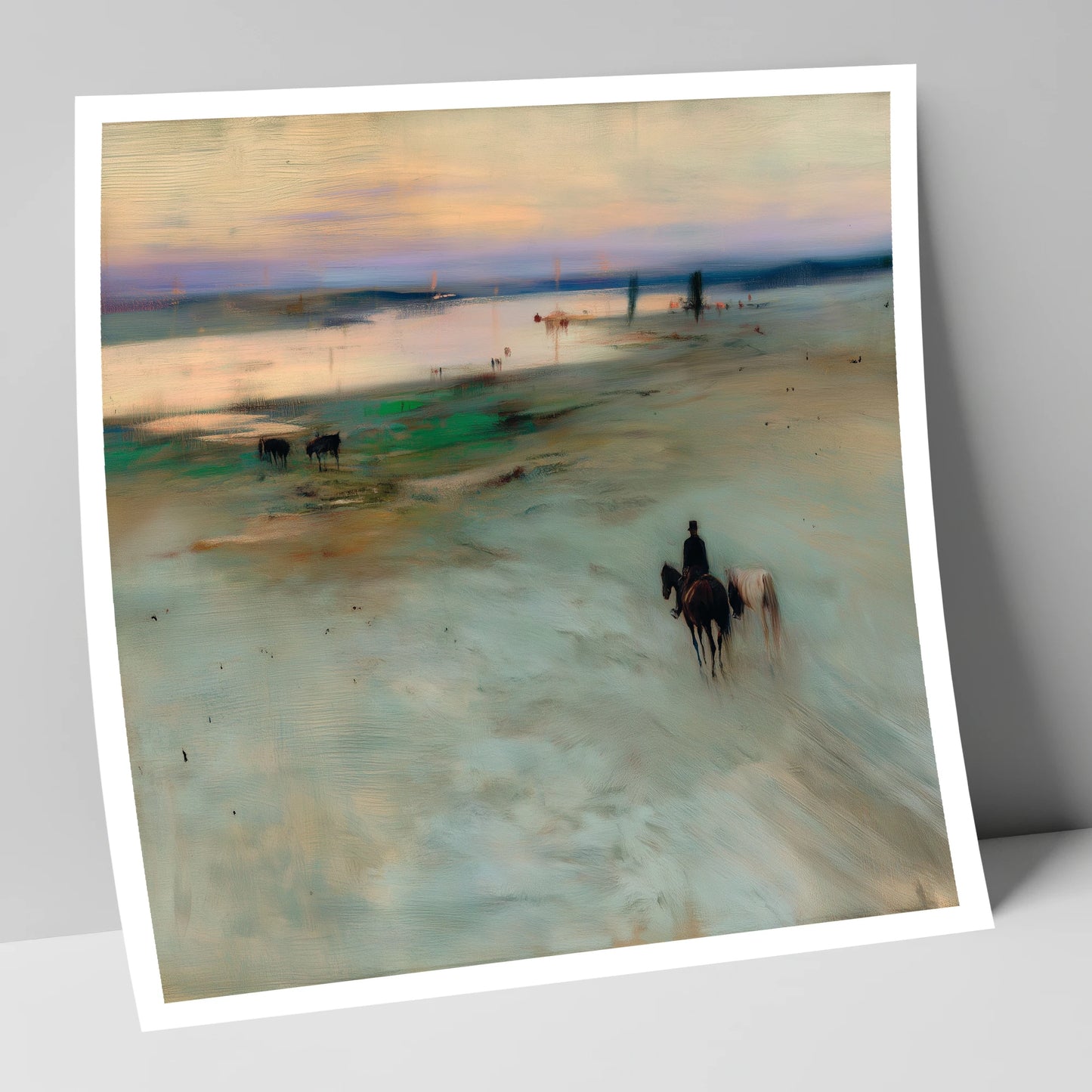 Across the Evening Sands horse landscape art print
