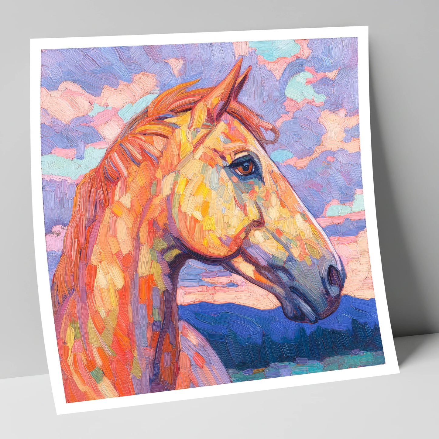 Prismatic Equine Portrait horse portrait art print