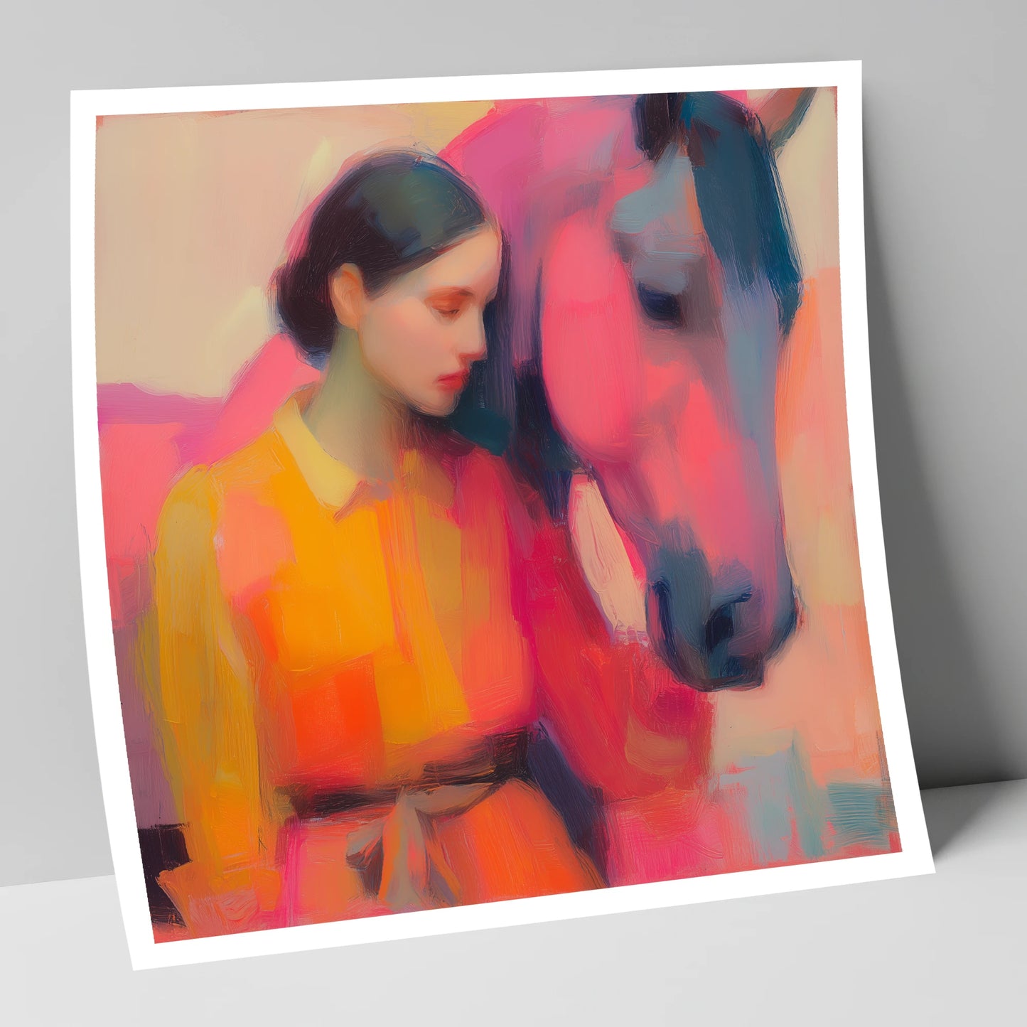 The Colour of Trust horse & rider art print