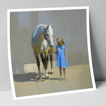 A Quiet Understanding horse & rider art print