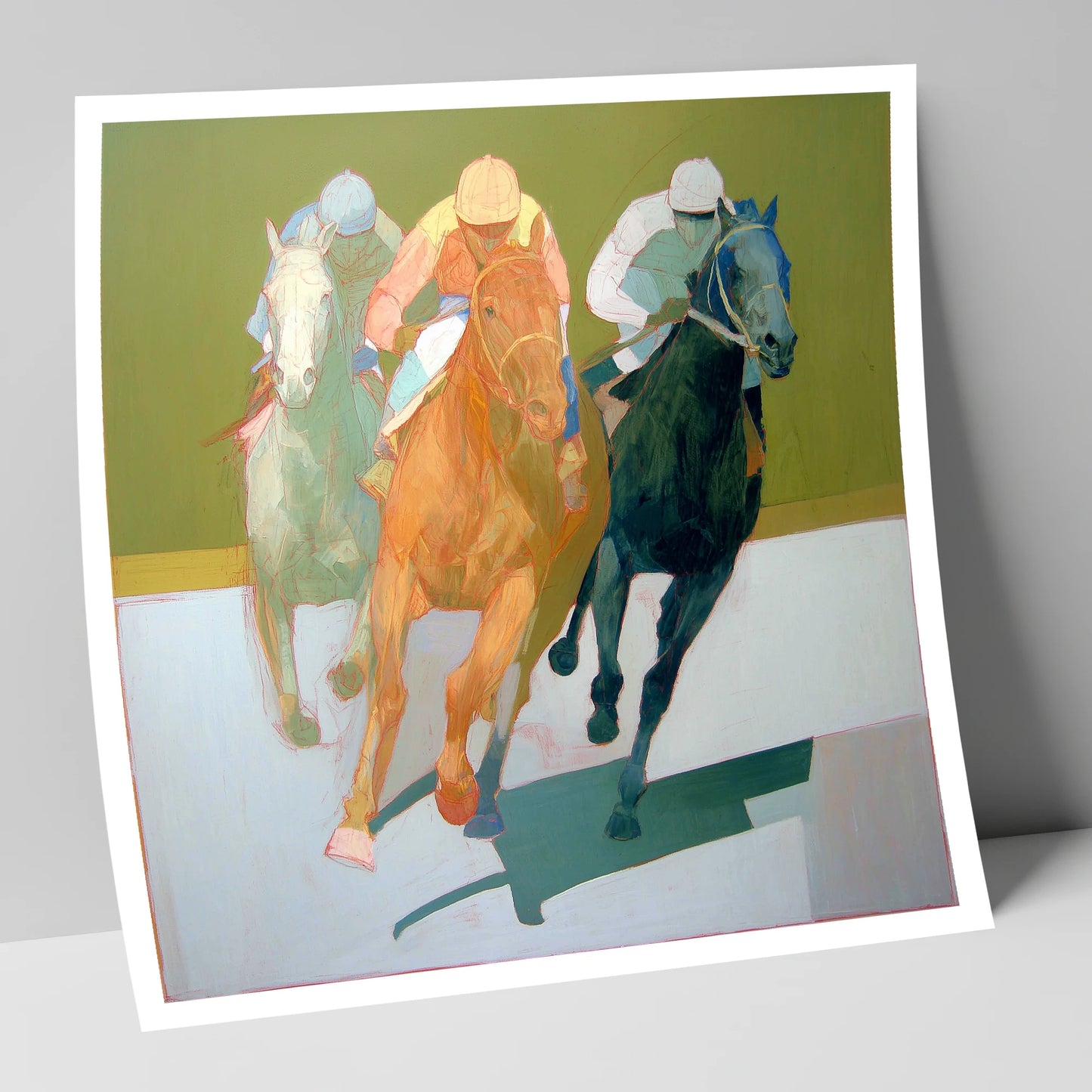 The Final Furlong racing horse art print