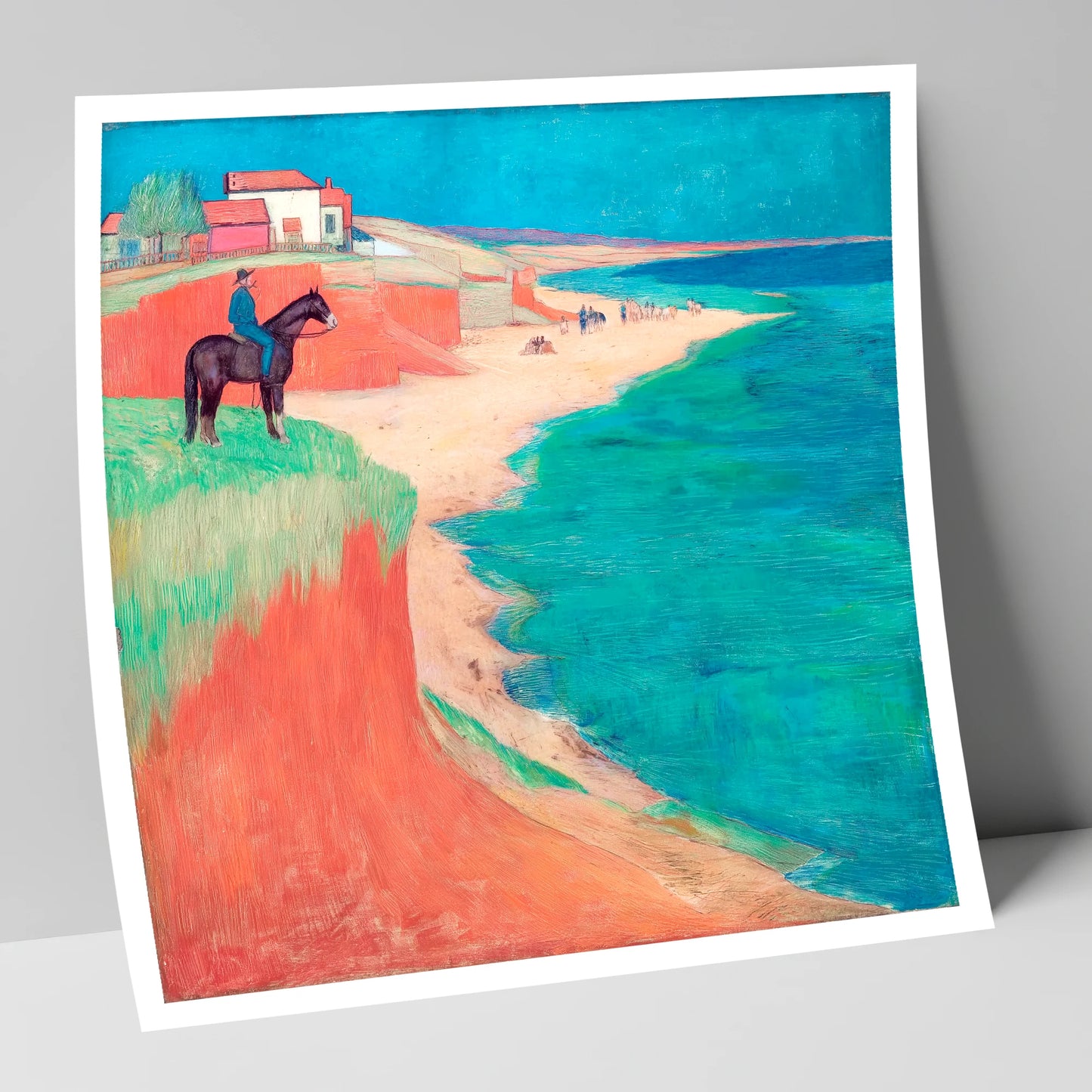 The Coastal Vantage horse landscape art print