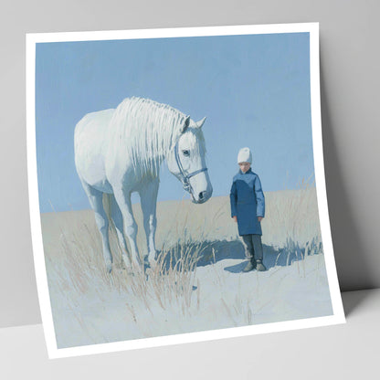A Silent Understanding horse & rider art print