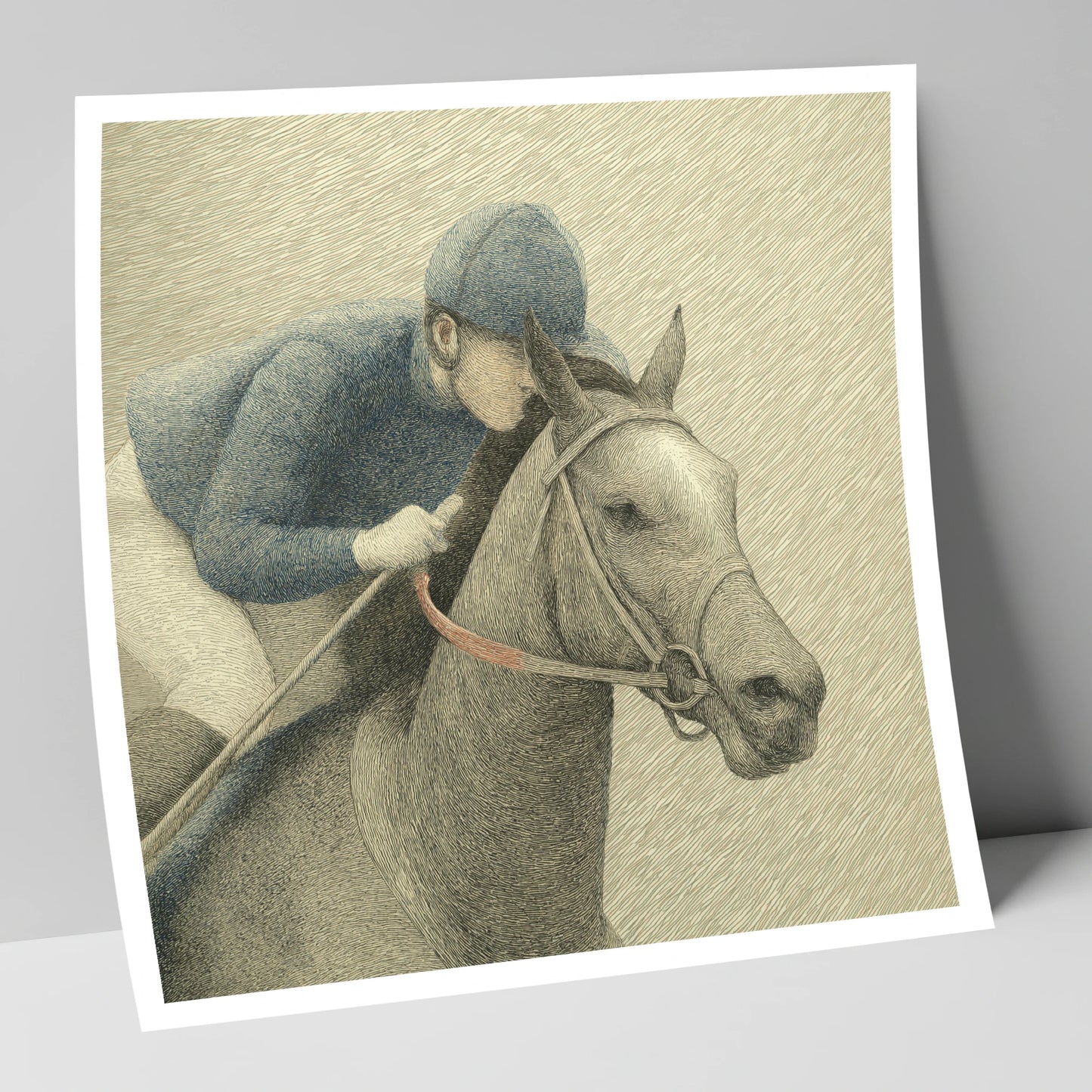 Focused Pursuit racing horse art print