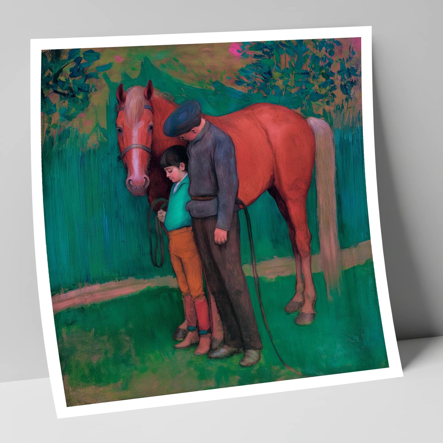 A Quiet Connection horse & rider art print