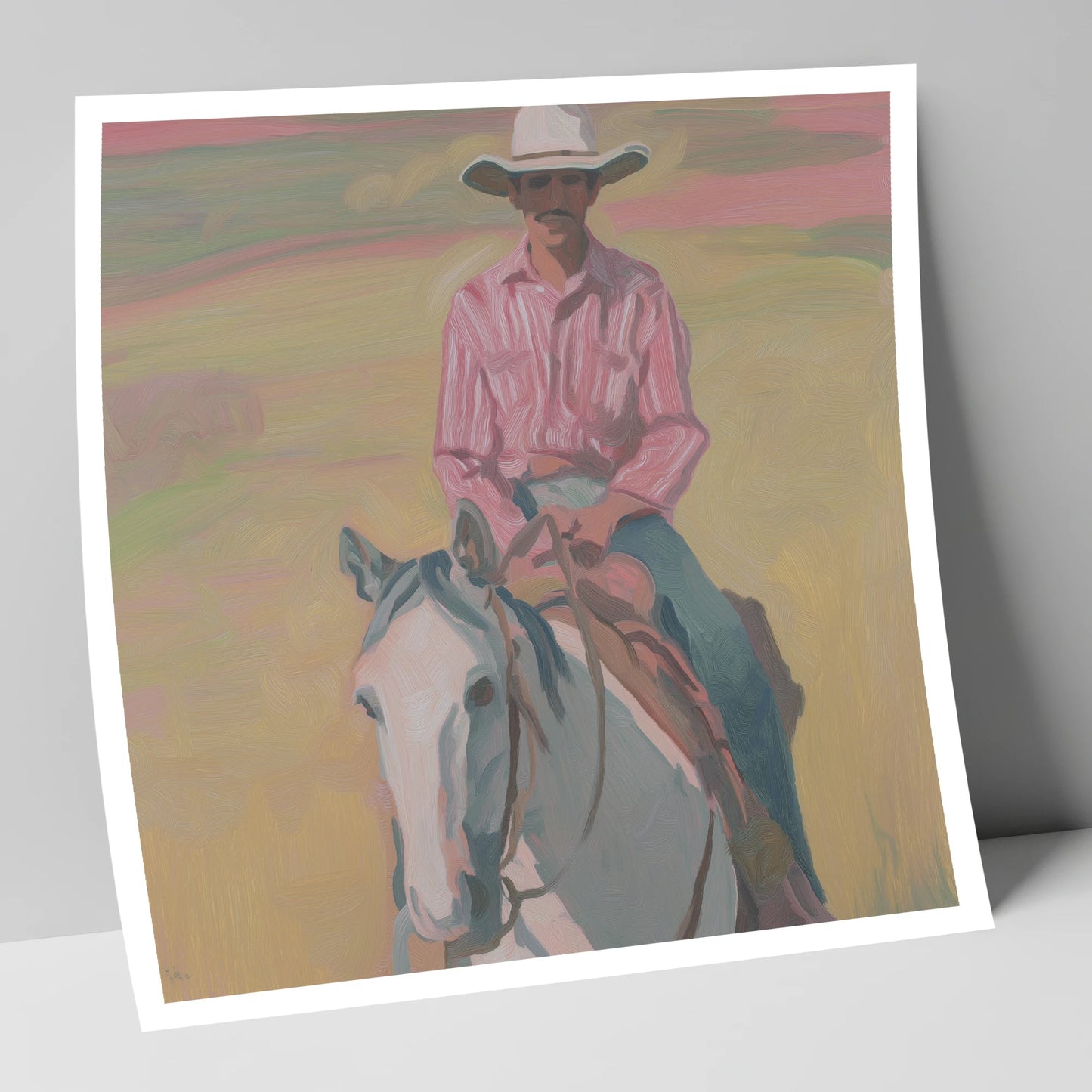 Dusk on the Plains western horse art print