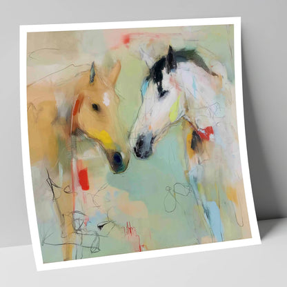 Whispered Secrets horse portrait art print