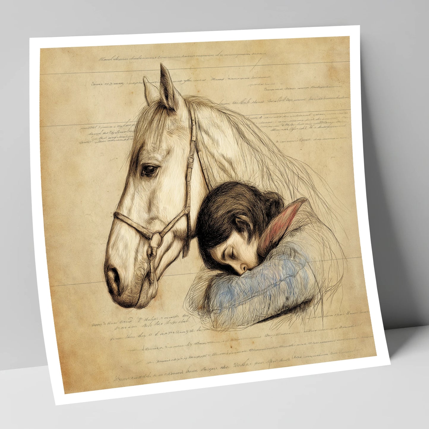Timeless Connection horse & rider art print