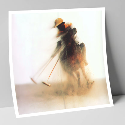 The Ethereal Chukka polo horse art print