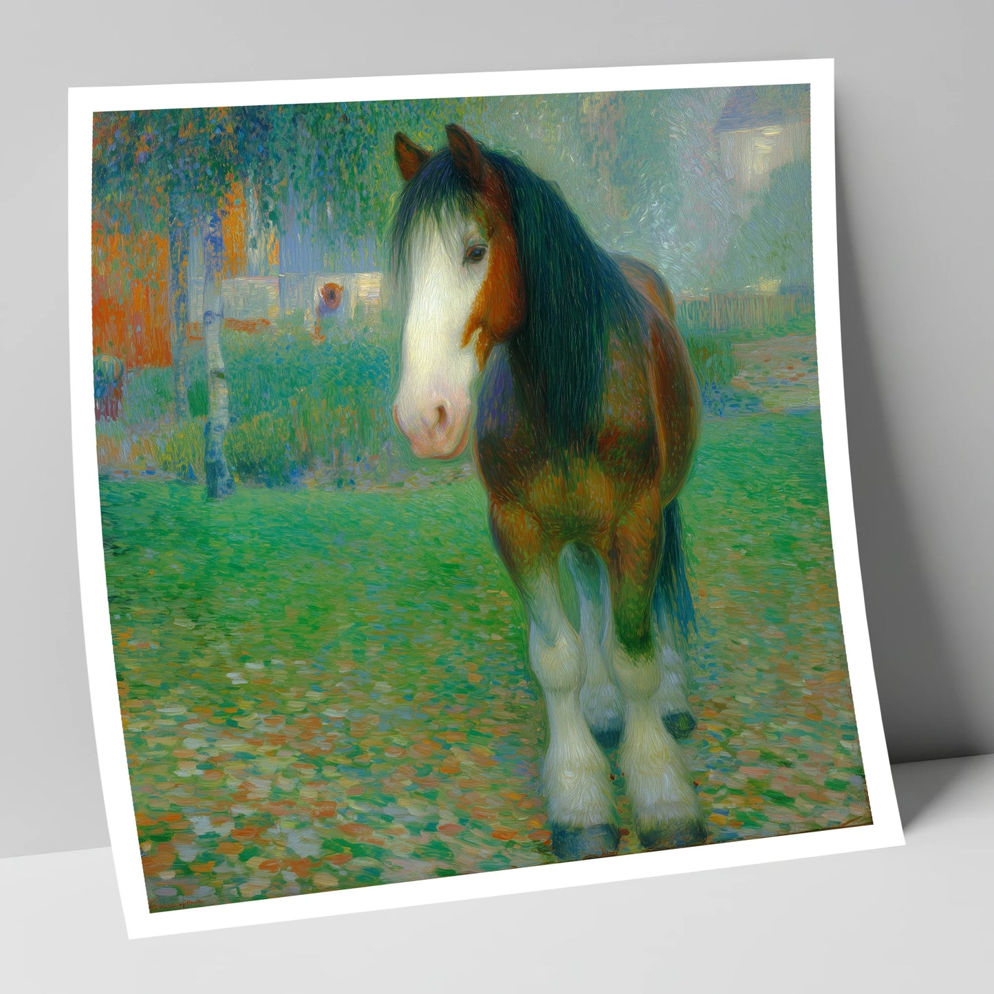 Luminous Gentle Giant horse breed art print