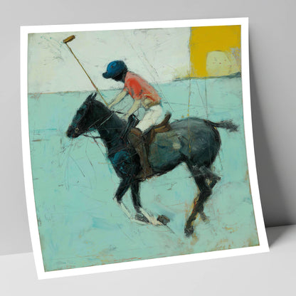 The Forward Swing polo horse art print
