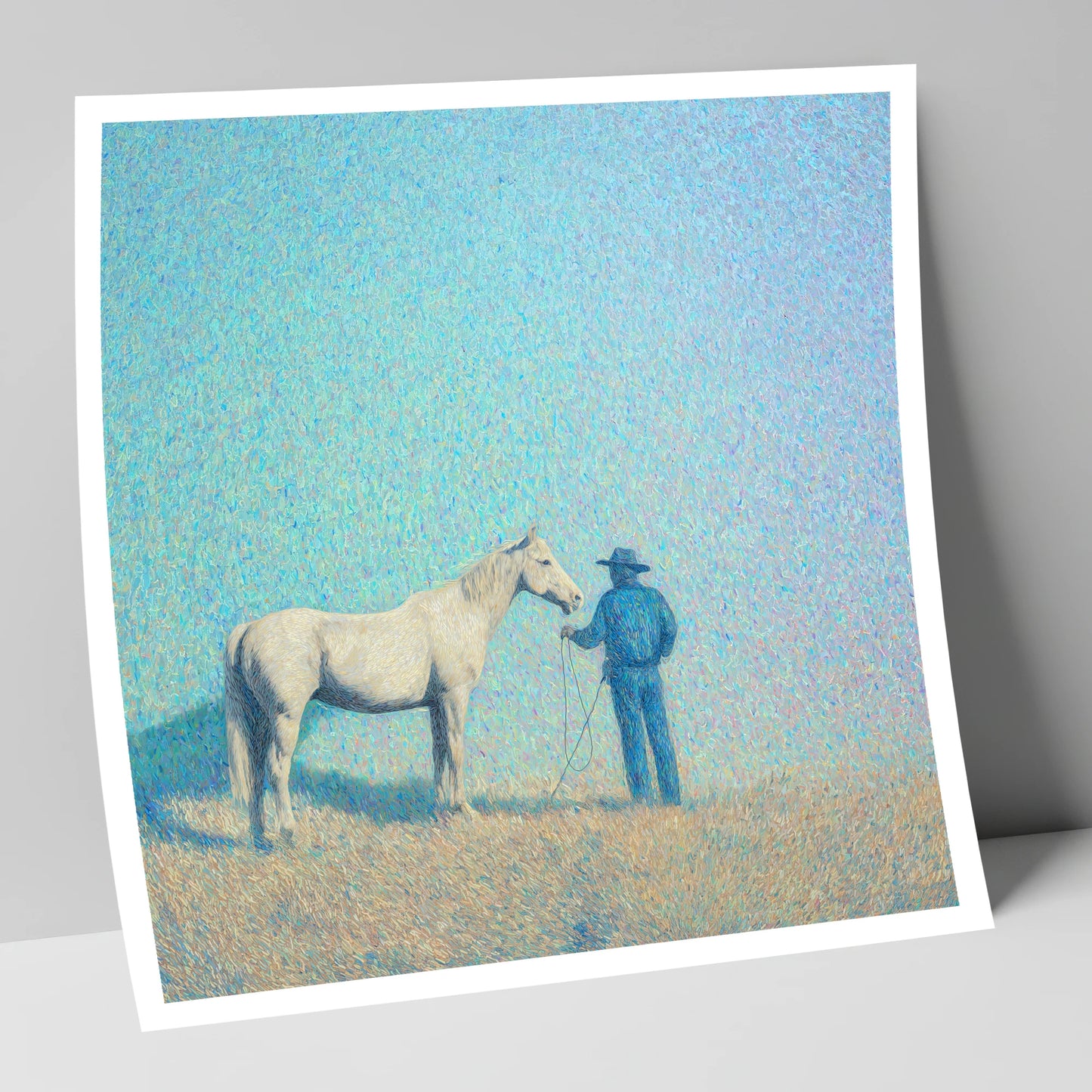 The Quiet Plains western horse art print