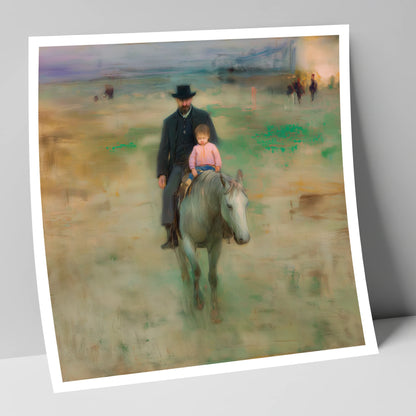 Guiding the Way horse & rider art print