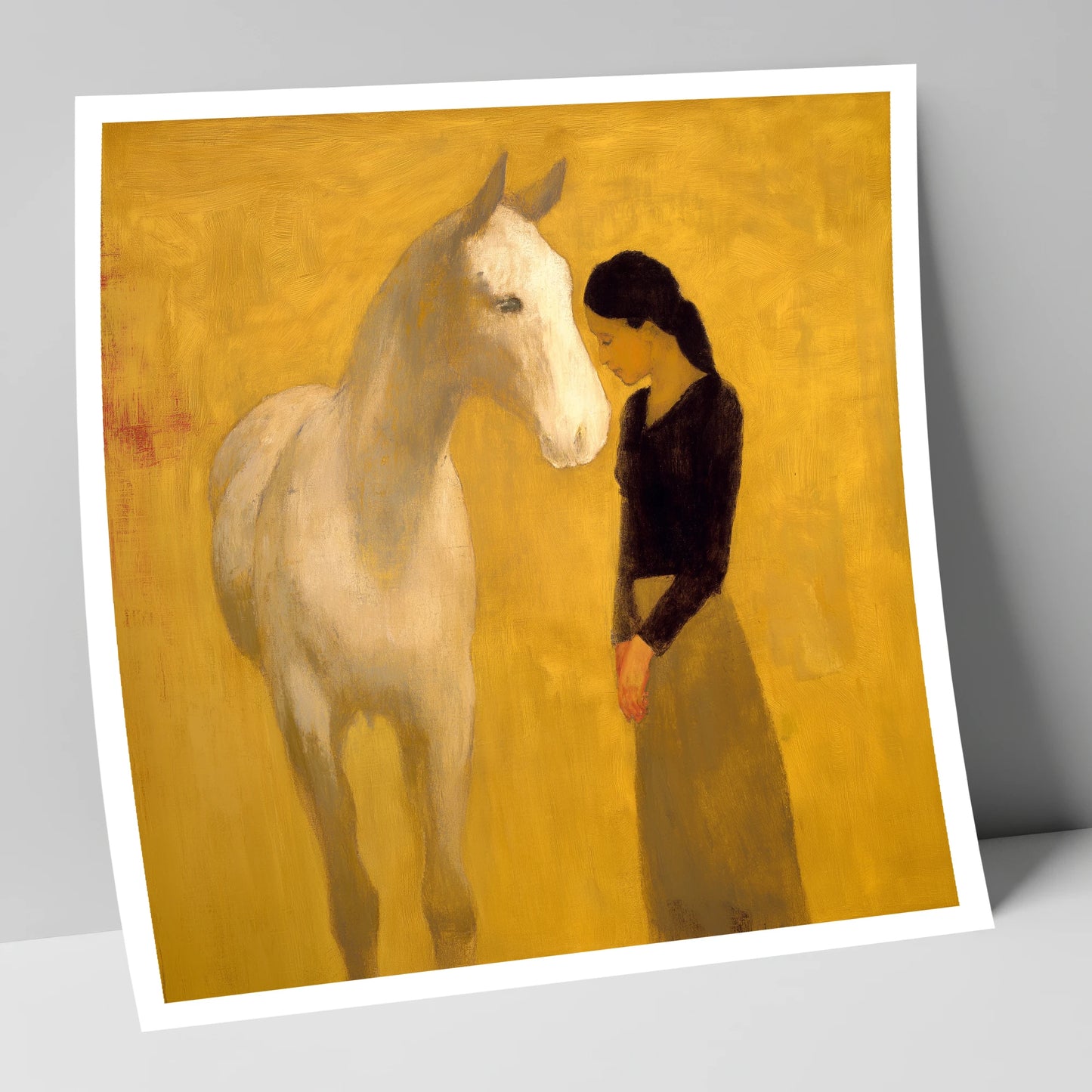 A Silent Understanding horse & rider art print