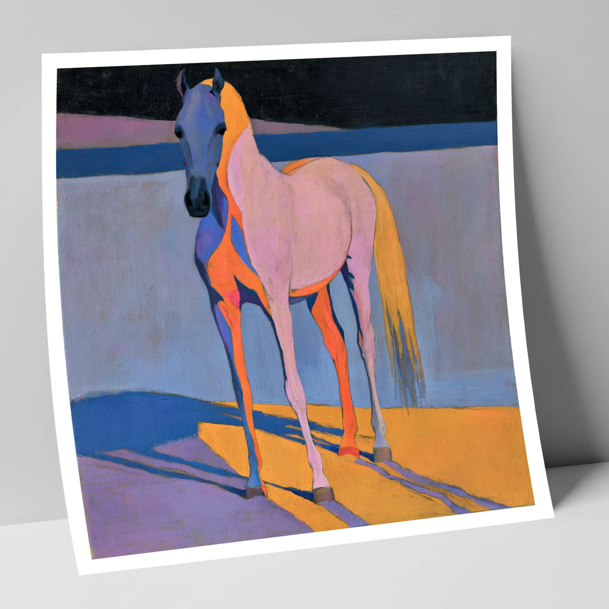 Vivid Painted Arabian Horse horse breed art print