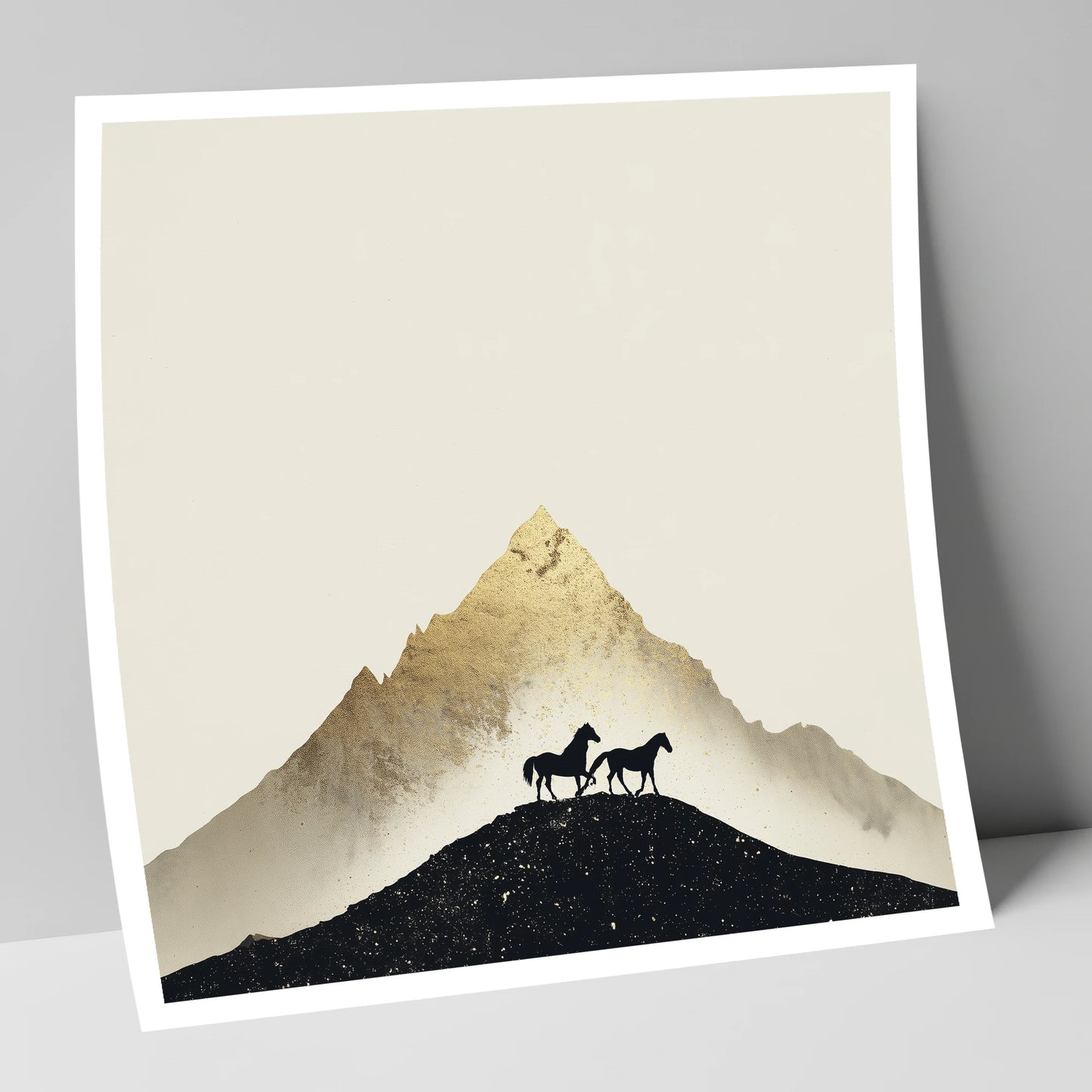 The Golden Trail horse landscape art print
