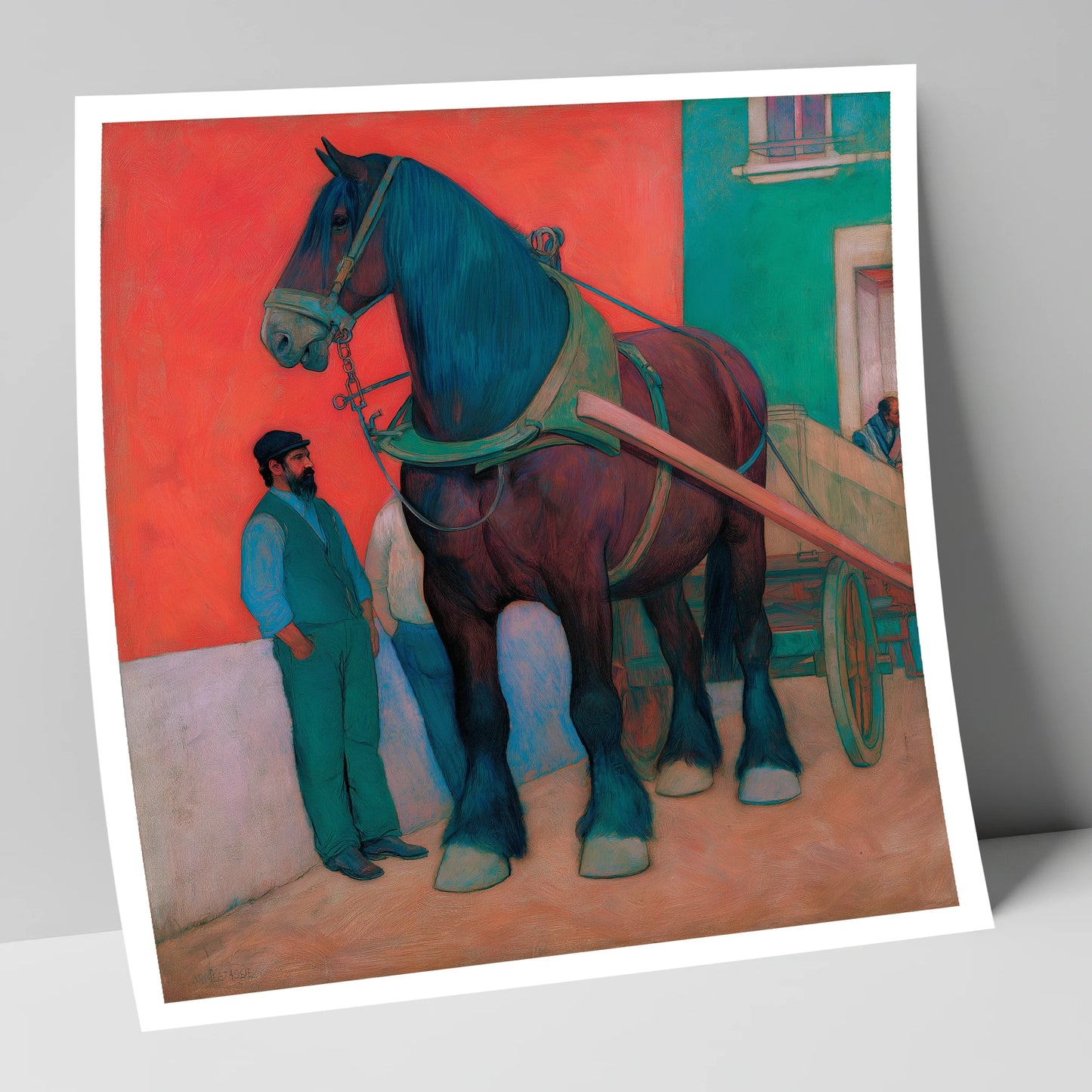 Strength and Stillness working horse art print