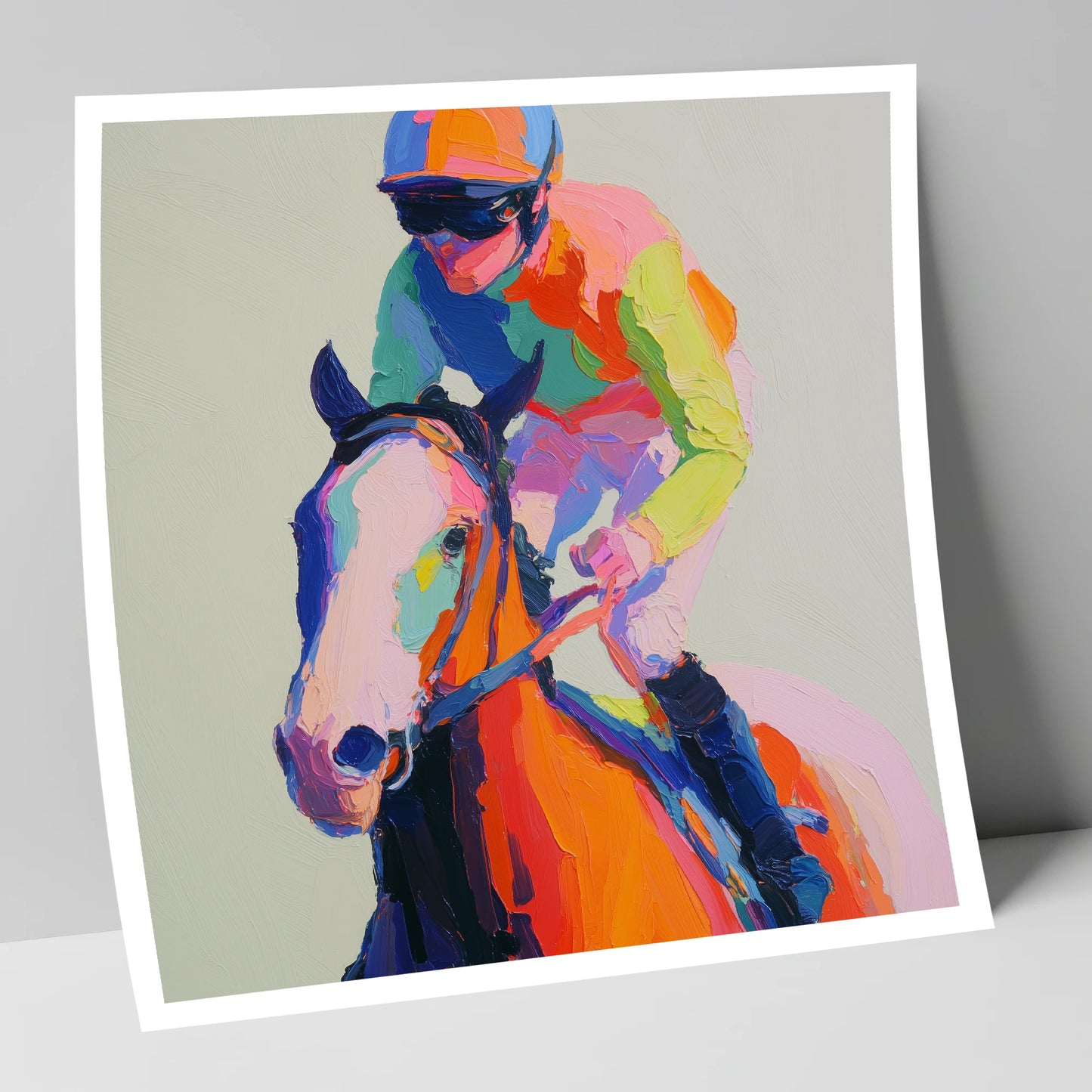 The Vibrant Sprint racing horse art print